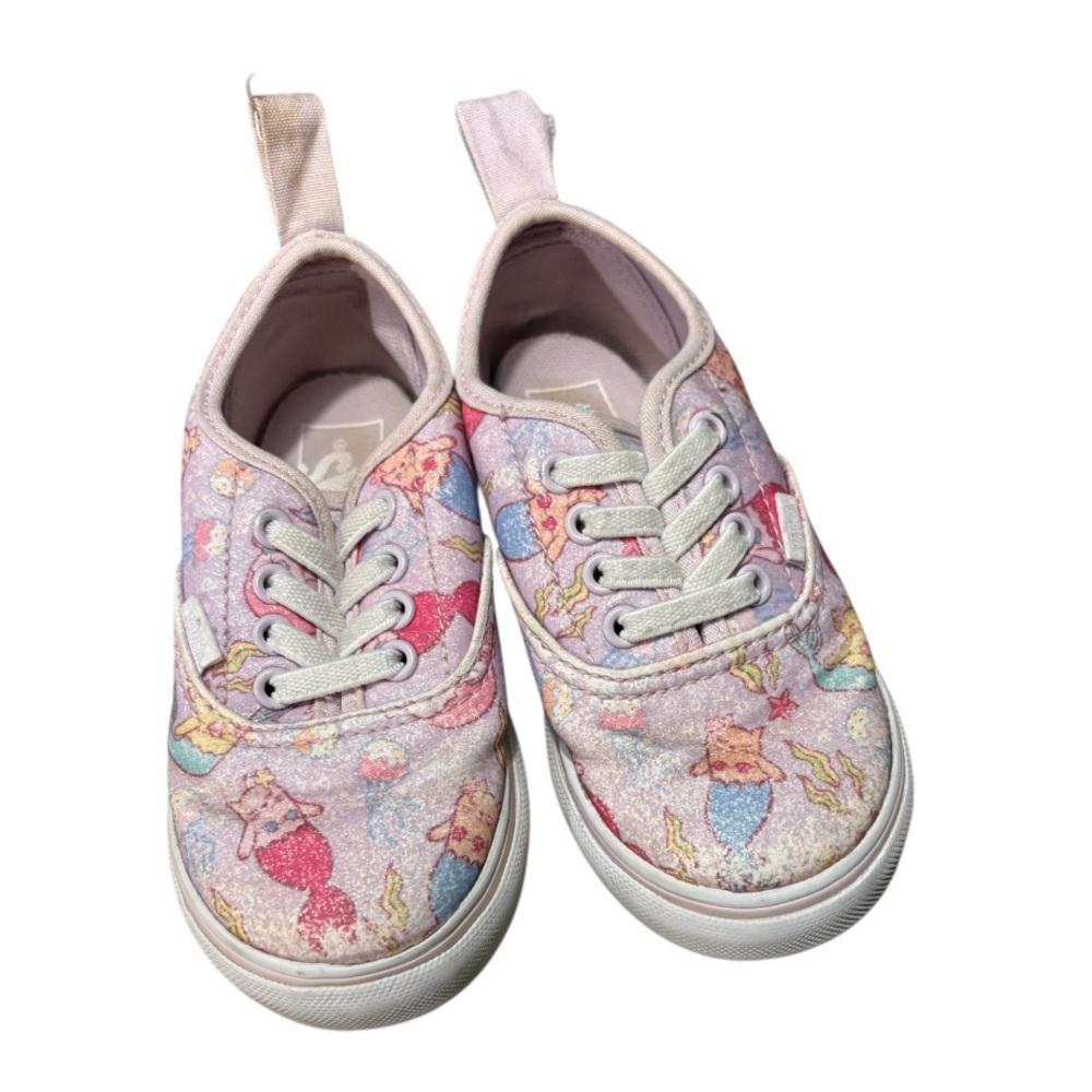 Vans Toddlers Authentic‎ Elastic Lace (Purrrmaids) Lavender Toddlers Size 7